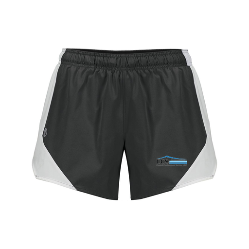 [229489.420.S-LOGO1] Girls Olympus Shorts (Female Youth S, Black, Logo 1)