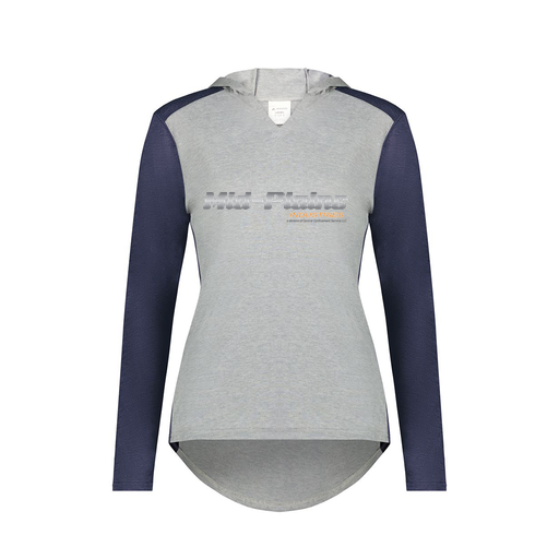 [6902.29V.XS-LOGO2] Ladies Vintage Hoodie (Female Adult XS, Navy, Logo 2)