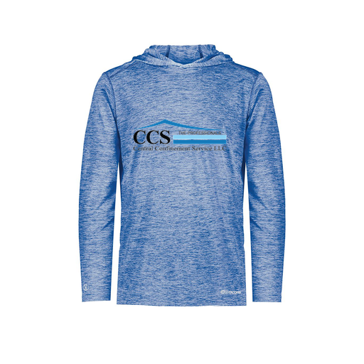 [FOLHCGRY-AS-LOGO1] Decker Men's Charge Hoodie (Adult S, Royal, Logo 1)