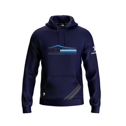 [FOLHSMNV-YXS-LOGO1] Decker Summit Hoodie (Youth XS, Navy, Logo 1)