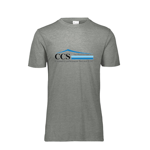 [FTSCUBGY-AS-LOGO1] Decker Men's Tri-Blend T-Shirt - Short Sleeve (Adult S, Gray, Logo 1)