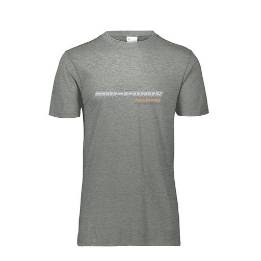 [FTSCUBGY-AS-LOGO2] Decker Men's Tri-Blend T-Shirt - Short Sleeve (Adult S, Gray, Logo 2)