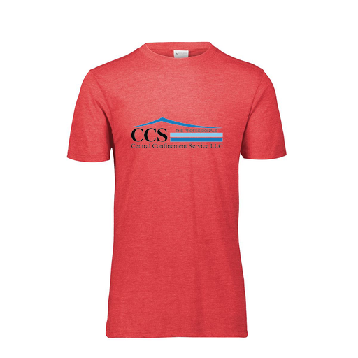 [FTSCUBRD-AS-LOGO1] Decker Men's Tri-Blend T-Shirt - Short Sleeve (Adult S, Red, Logo 1)