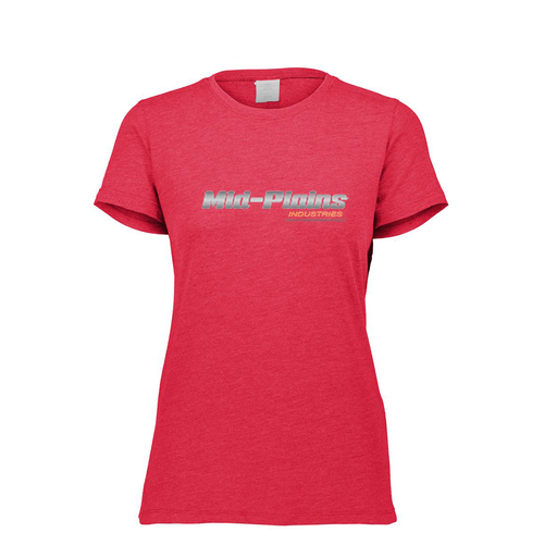 [FTSCUBRD-FAXS-LOGO2] Decker Women's Tri-Blend T-Shirt - Short Sleeve (Female Adult XS, Red, Logo 2)