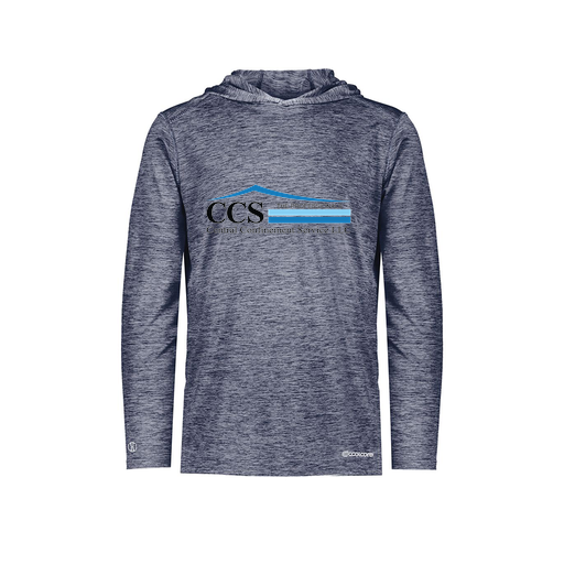 [FOLHCGNV-YS-LOGO1] Decker Youth Charge Hoodie (Youth S, Navy, Logo 1)