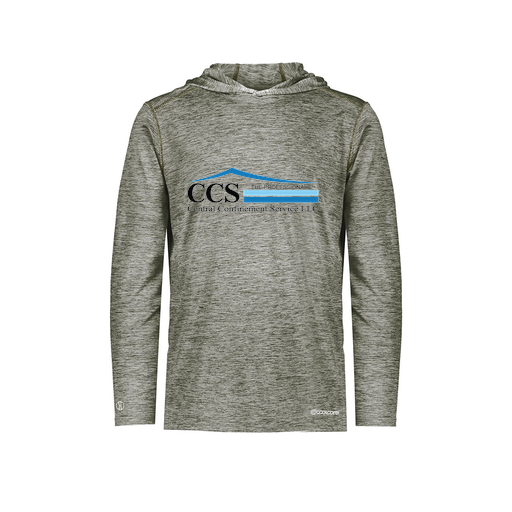 [FOLHCGGY-YS-LOGO1] Decker Youth Charge Hoodie (Youth S, Gray, Logo 1)