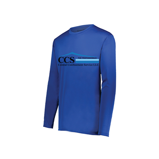 [222822.060.XS-LOGO1] Men's LS Smooth Sport Shirt (Adult XS, Royal, Logo 1)