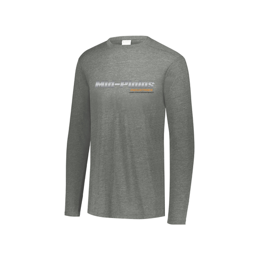 [FTLCUBGY-YS-LOGO2] Decker Youth Tri-Blend T-Shirt - Long Sleeve (Youth S, Gray, Logo 2)